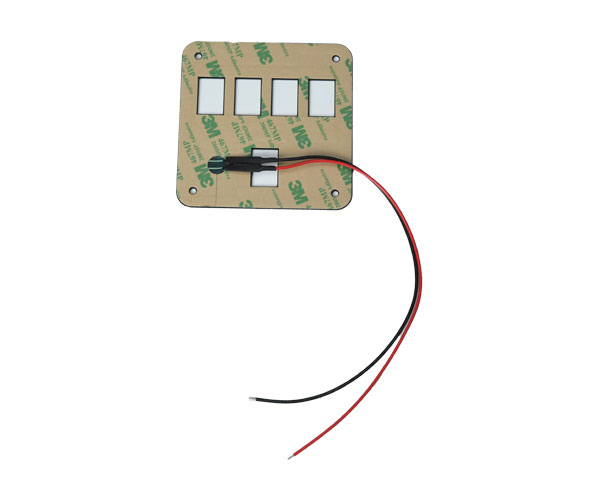 冷光片+薄膜按鍵開關 